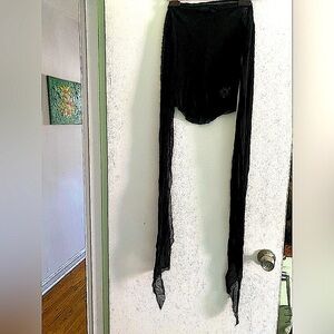 JEAN PAUL GAULTIER SOLEIL MESH TOP WITH A LONG SCARF ATTACHED, VINTAGE, SIZE M